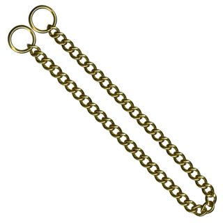 KH Strypkedja, mässing, vridna korta länkar, 4.0mm x 80cm