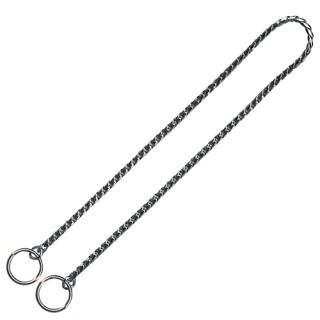 KH Strypkedja, sicksack länkar, förkromad mässing, 2.0mm x 50cm