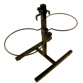 Ställning med 2 matskålar, svart, 1.75 liter