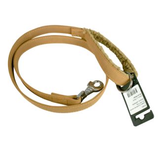 Koppel, pälsfodrat, brun/beige, 25mm x 130cm