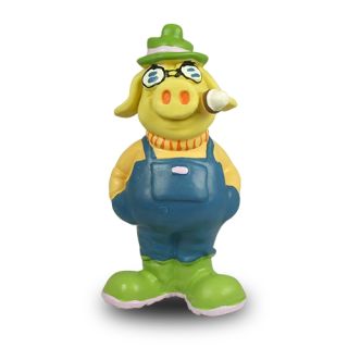 Gris Latex bonde beige/blå, 17 cm.