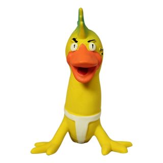 Anka med tuppkam, Latex Gul.