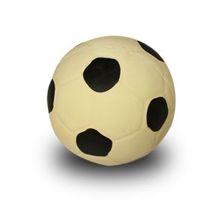 Fotboll Latex stor Vit/Svart 12 cm.