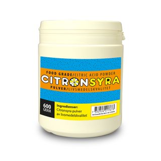 Citronsyra 600 g burk