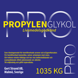 Propylenglykol 1000 kg IBC. livsmedelskvalitet