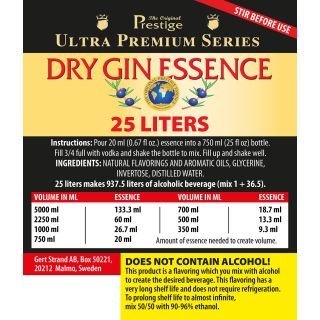 UP Dry Ginessens 25L