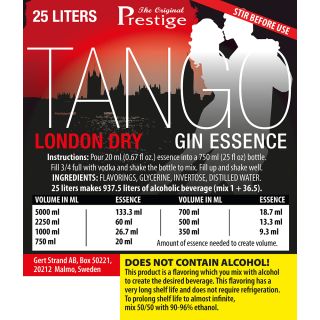 PR Tango Gin 25L