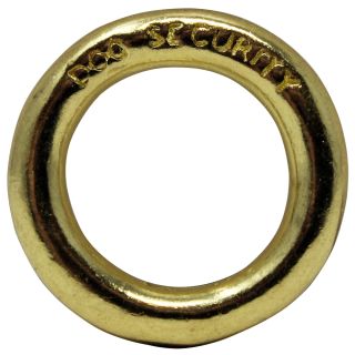 Massiv rund Mässingring 29 mm till koppel