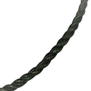 PE flätad 10 mm svart per meter.