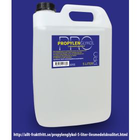 Propylenglykol 5 Liter. livsmedelskvalitet